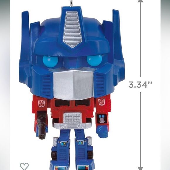 Hallmark Transformers Optimus Prime Funko POP Ornament NWT - Picture 4 of 12